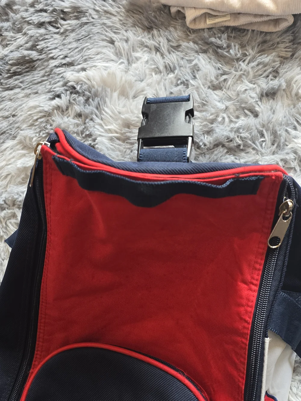 Boston Red Sox Navy and Red Duffel Bag